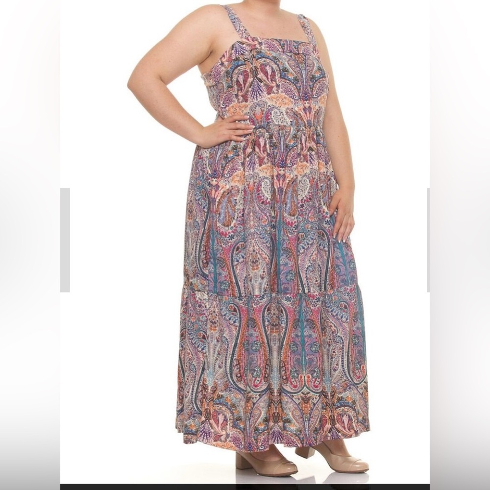 Dex Thalia Tiered Maxi Dress NWT